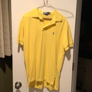 Yellow polo shirt